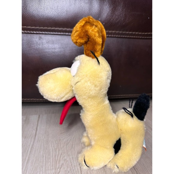 ODIE Plush Toy Garfield Friends Stuffed Animal Dog Vintage 1983 10” Dakin - Picture 5 of 8